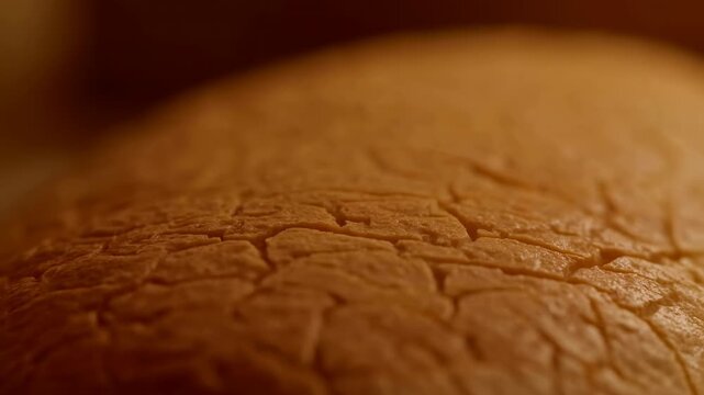 Warm beige textured surface with gentle ridge, subtle drying detail, soft micro creases, shallow focus, diffuse light, organic abstract background with calm neutral tones