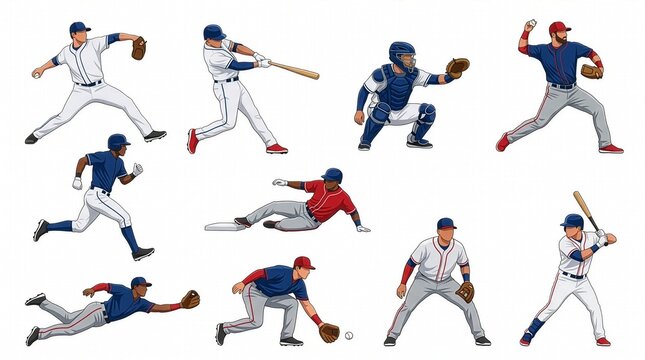 Baseball player set