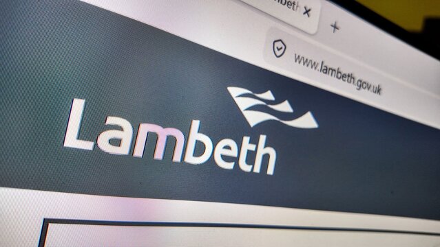 .a computer screen with Lambeth London council website displayed