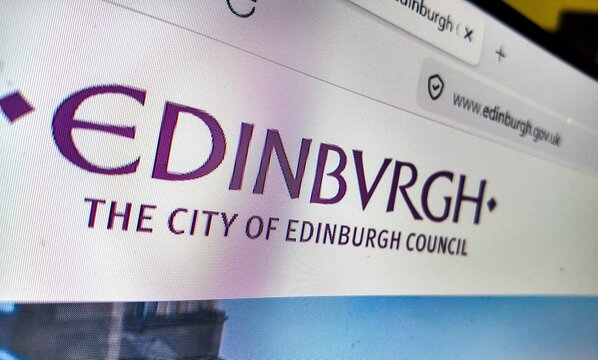 internet browser window with the city of Edinburgh website displayed,