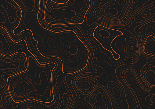 Abstract background with a topography map design