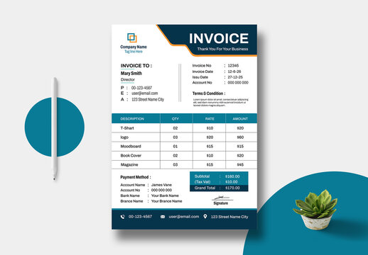 Invoice Template Layout