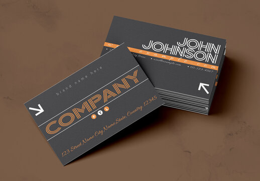 Minimal Corporate Business Card Template