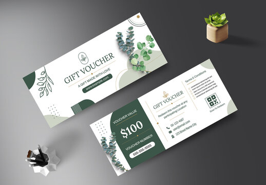 Gift Voucher Template Layout