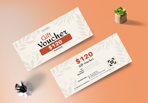 Minimal Gift Voucher Template
