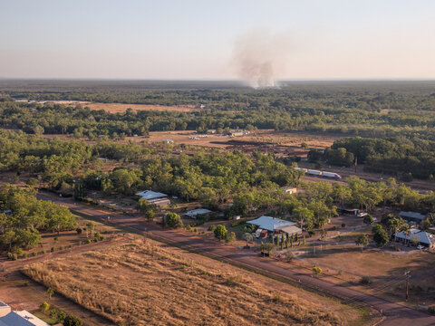 Bushfire smoke in rural Humpty Doo