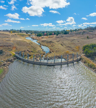 Aerial view of the Beardy Walters Dam