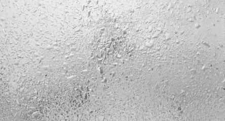 Fototapeta premium Frosted Glass Texture with Water Droplets - Close-Up, Cool Tone, Abstract