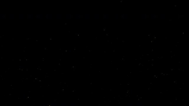 Golden Glowing Particles Rising on Black Screen &ndash; Seamless Loop. Alpha channel available with 4K file