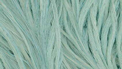 Fototapeta premium Textured Light Mint Green Fibers in Soft Wave Patterns
