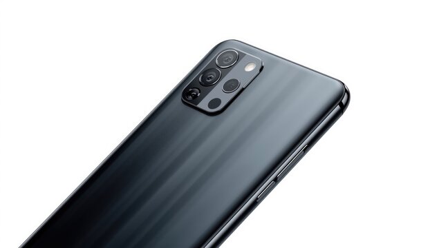 Modern Smartphone with Multi-Camera Setup on a Glossy Surface