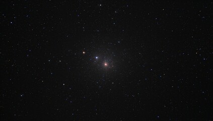 Fototapeta premium Starry Night Sky with Lyra Constellation and Mirfak Star Cluster