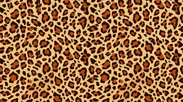 Close up of a vibrant animal print pattern in warm brown and black tones perfect for fashion textile designs and creative projects
