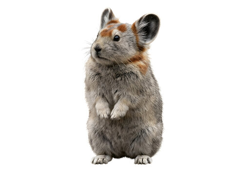 Realistic Ili Pika Standing Animal PNG