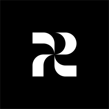 A futuristic letter R monogram with a sleek, spinning pinwheel geometry. Perfect for dynamic media agencies, modern automation tech, and innovative clean energy solutions.
