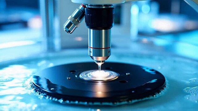 Electrochemical Microscope Probe in Action