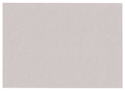 Isolated blank warm grey newsprint paper texture sheet on transparent background, horizontal soft gray recycled craft paper