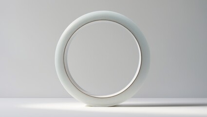 Obraz premium Transparent sticky adhesive tape isolated on white surface.