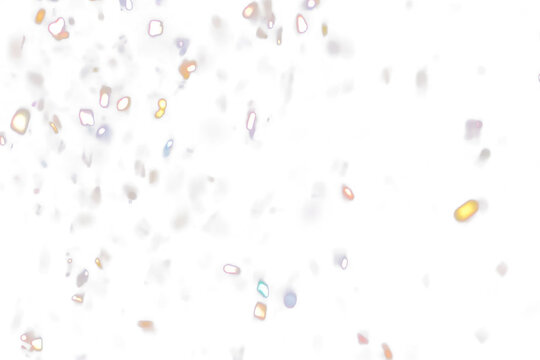 Sparkling Confetti Falling Against Transparent Background Celebration Party Event