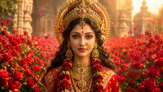 Godess Durga on Maha Navratri, Navadurga, Durga Puja, Sharad Navratri, Jyeshtha Shukla Ashtami/Masik Durga Ashtami, Mahanavami, Vijayadashami, Dussehra, Durga/Mahakali/Jagadamba, Bhavani