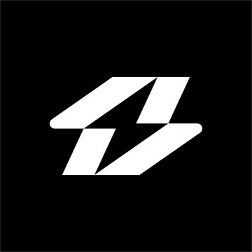 A dynamic, futuristic letter S monogram incorporating a sleek volt lightning bolt. Perfect for modern electric vehicles, renewable energy, and innovative tech startups.