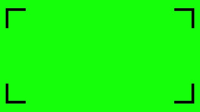 L shaped brackets rotate on green screen animation sequence