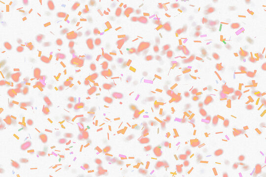 Confetti Falling Down Against Transparent  Background Celebration Party Event