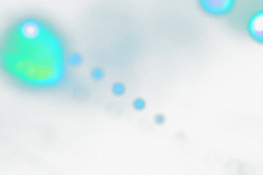 Abstract Glowing Orbs and Light Streaks on Transparent Background