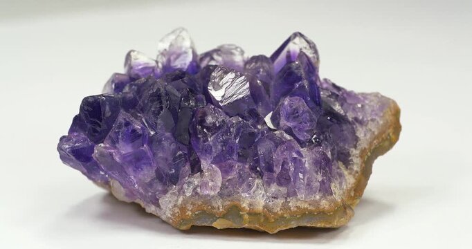 Amethyst - semi precious stone. Amethyst is a violet variety of quartz
