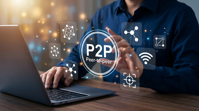 P2P Peer To Peer Digital Payment Network Technology Business Interface