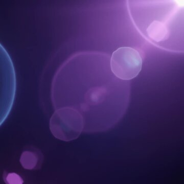 Soft lavender cinematic light leak overlay with pastel violet and icy blue gradients, realistic lens reflections, glowing bokeh and seamless looping motion for premium video editing on dark background