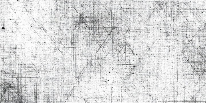 Abstract black and white architectural blueprint sketch grunge texture background panoramic banner with schematic lines