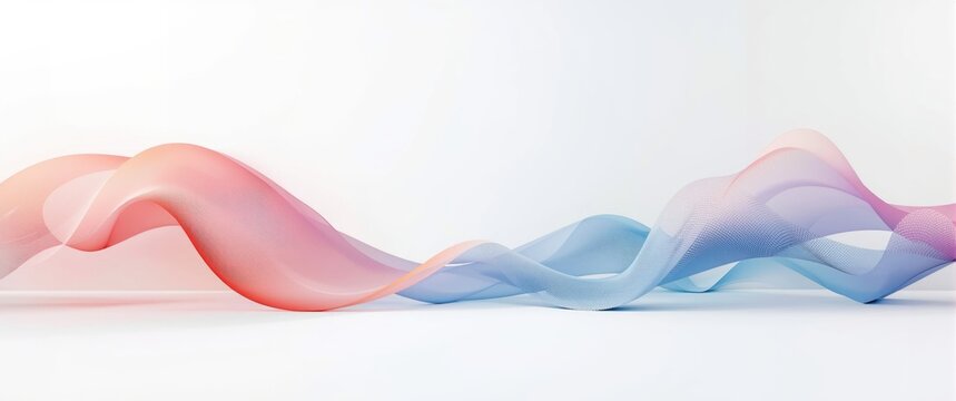 Abstract Colorful Waves Flowing with Soft Gradients on Minimal Background