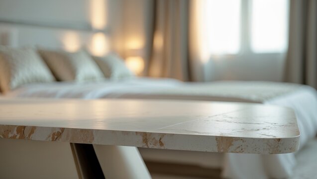 Table Top and Blur Background in the Bedroom, creating a cozy ambiance.