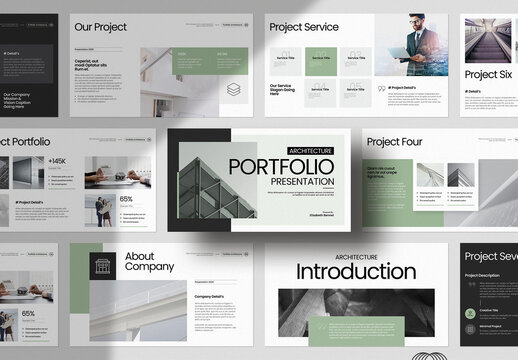 Architecture Portfolio Layout Presentation Design