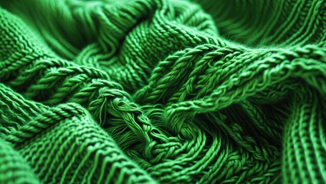 Close-up of the fabric texture on a thick sweater. Knitted background texture.