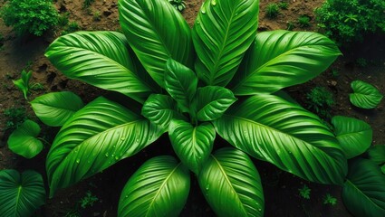 Obraz premium Turmeric or turmeric plant is among the spice plants.