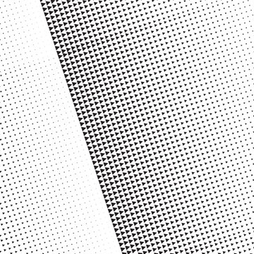 Minimalist Black Halftone Pattern with Seamless Triangle Gradient for Modern Technology, Futuristic UI Design, and Digital Texture Backdrop