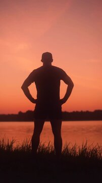 silhouette of a man