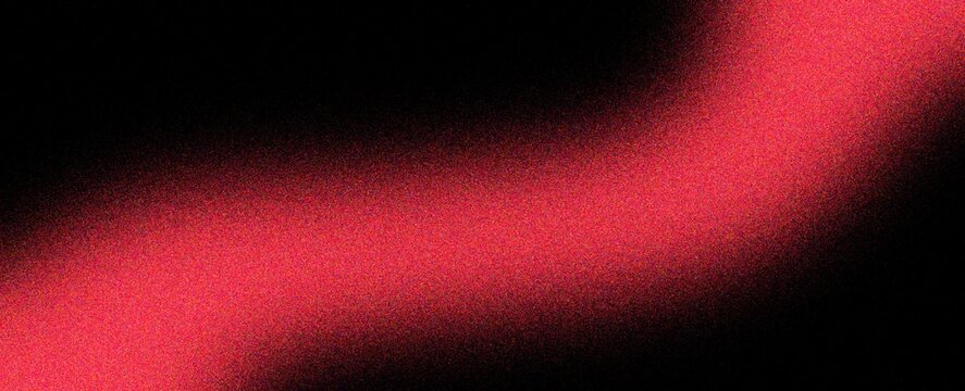 Red black grainy background, abstract vibrant glowing color gradient shape, dark noise texture header, backdrop, poster, banner, wallpaper, cover design, copy space 