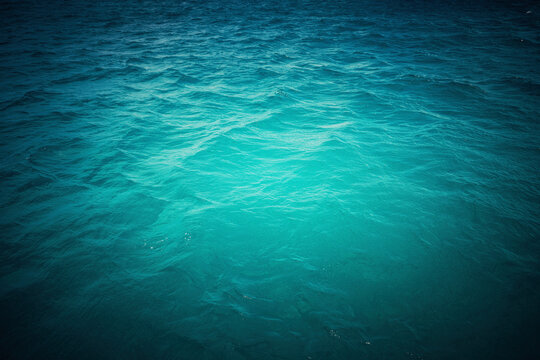 Turquoise water surface of the Caribbean sea in Punta Cana  Dominican republic