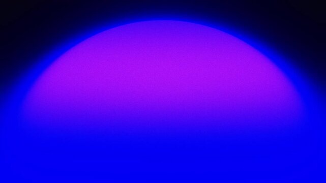 Animated purple magenta gradient semicircle glowing on dark blue background as a seamless loop perfect for music entertainment or creative brand backgrounds