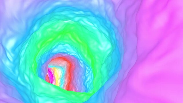 Color tunnel vibrant corridor bg able to loop endless 4k