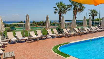 Fototapeta premium Swimming pool in the hotel