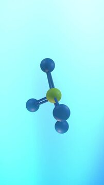 Magnesium Particles Spinning over Blue Background - Vertical