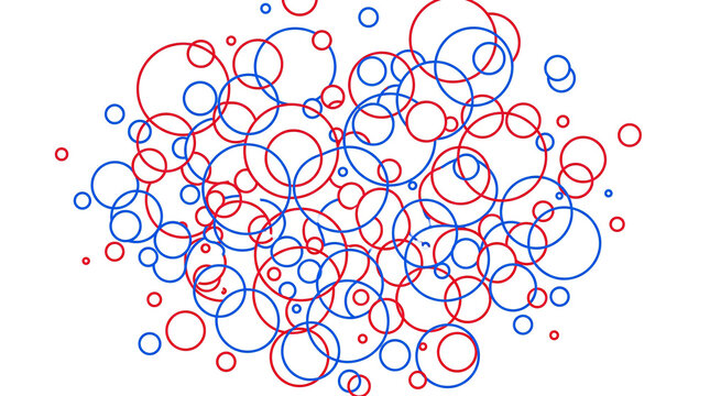 Colorful overlapping circles pattern. Geometric shapes design