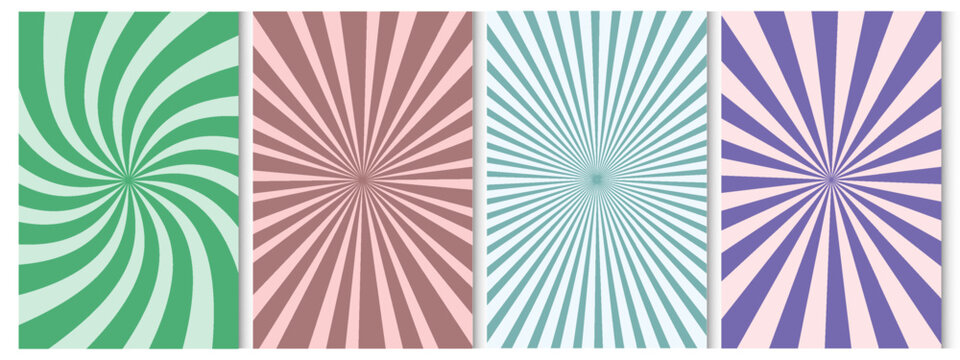 Hand drawn backgrounds pattern set marble stains warped streaks distorted wavy lines doodle funky groovy hippie striped collection vector illustration