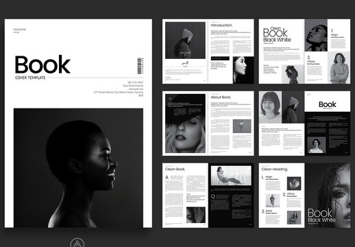 Book Cover Magazine Template