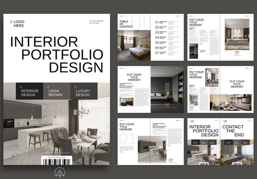 Interior Portfolio Design Layout