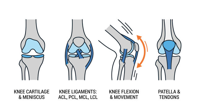Human Knee Anatomy: Cartilage, Ligaments, Flexion, Patella & Tendons